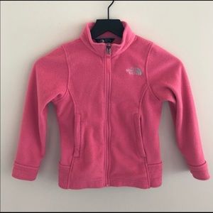The North Face Pink Fleece Full Zip Jacket Size XS